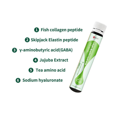 OEM Skin Brightening คอลลาเจนจากทะเลดื่มเอนไซม์ผลไม้ Blood Orange Bonito Elastic Collagen Peptide Drink Oral Liquid