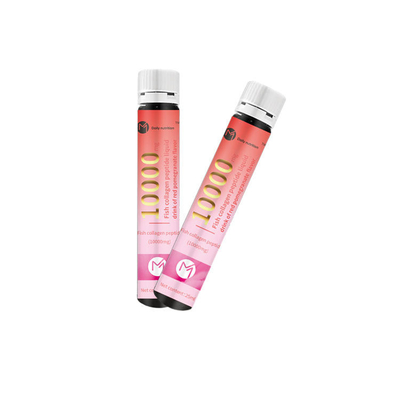 OEM Skin Brightening คอลลาเจนจากทะเลดื่มเอนไซม์ผลไม้ Blood Orange Bonito Elastic Collagen Peptide Drink Oral Liquid
