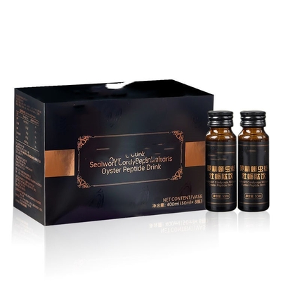 โลโก้ OEM Sealwort Cordyceps Militaris Oyster Peptide Drink ปรับปรุงความอดทนชาย Healthcare Oral Liquid