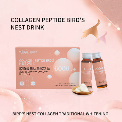 OEM Beauty Skin Whitening และ Anti Aging Beauty Collagen Peptide Bird's Nest Oral Liquid