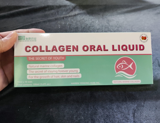 100% Natural Fish Collagen Peptide Drink Beauty Oral Liquid Beauty 10ml อาหารเสริมเพื่อสุขภาพ OEM ขายส่ง