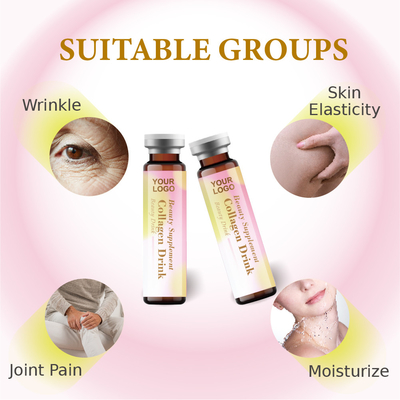 การจัดการความงามของผู้หญิง การดูแลผิว เครื่องดื่มคอลลาเจน OEM