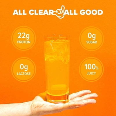 ขายร้อน OEM ชัดเจนเวย์ไอโซเลตผงโปรตีน Zero Lactose Zero Sugar Keto-Friendly Mango Pineapple Flavour