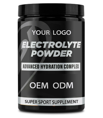 OEM บูสเตอร์อิเล็กโทรไลต์ก่อนออกกำลังกายผงเครื่องดื่มชูกำลังอิเล็กโทรไลต์ผง