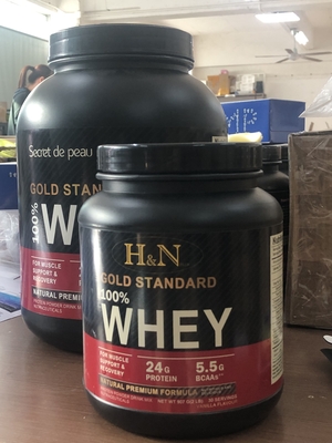 OEM 5lb Private Label Whey Protein Isolate Powder Body Muscle Building Gold Standard 100% ผงโปรตีน
