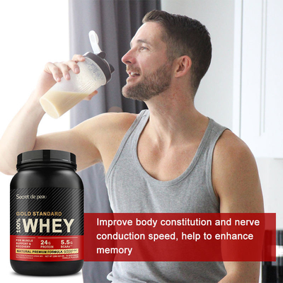 OEM 5lb Private Label Whey Protein Isolate Powder Body Muscle Building Gold Standard 100% ผงโปรตีน