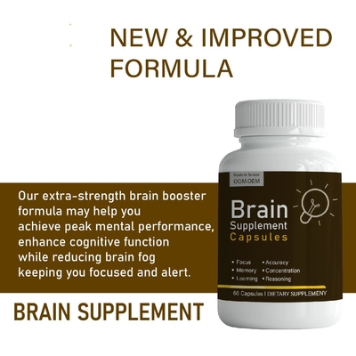 OEM Enhanced Memory And Concentration Advanced Brain Supplement Powder สำหรับนักเรียน ผู้ใหญ่ และผู้สูงอายุ