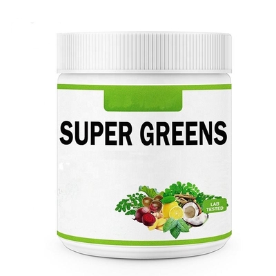 เอนไซม์ย่อยอาหาร โปรไบโอติก Superfood Greens Blend Powder OEM พร้อม Spirulina Chlorella
