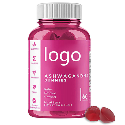 OEM ขายส่งแคปซูล Ashwagandha อินทรีย์มังสวิรัติ Ashwagandha Gummies