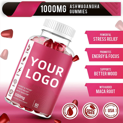 OEM ขายส่งแคปซูล Ashwagandha อินทรีย์มังสวิรัติ Ashwagandha Gummies
