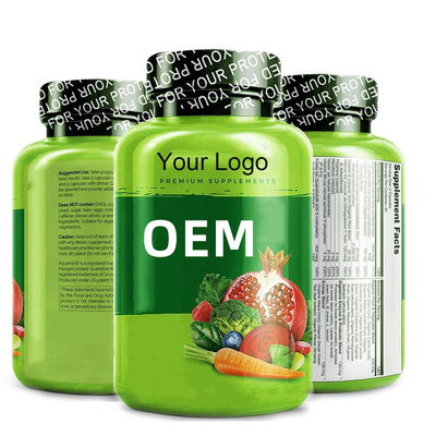 OEM ขายร้อนทั้งอาหารเม็ดวิตามินรวมสำหรับอาหารเสริมสุขภาพผู้ชาย 120 แคปซูลมังสวิรัติ