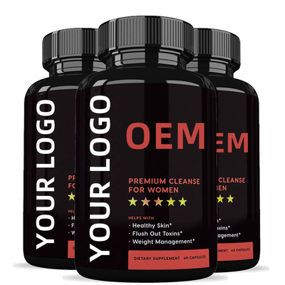 OEM ที่ขายดีที่สุดฉลากส่วนตัว Colon Cleanse ยาลดน้ำหนักสลิมมิ่งแคปซูลโปรไบโอติกดีท็อกซ์แคปซูล