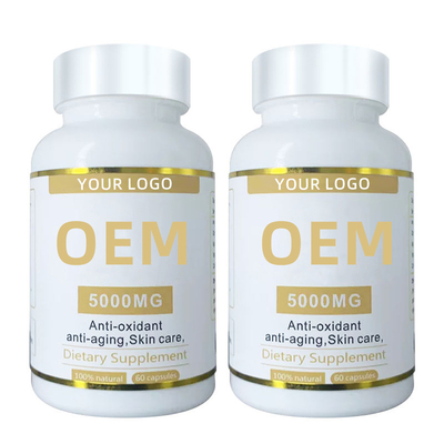 OEM วิตามินรวมและอาหารเสริม 10,000 มก. วิตามินอีซอฟเจลแคปซูลกลูตาไธโอนยาเม็ดผิวขาวแคปซูล