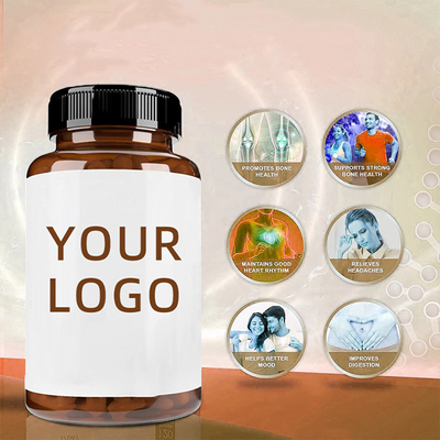 OEM Magnesium Glycinate Capsules Vegan Magnesium Citrate Oxide รองรับสำหรับ Sleep Magnesium L-Threonate Capsules