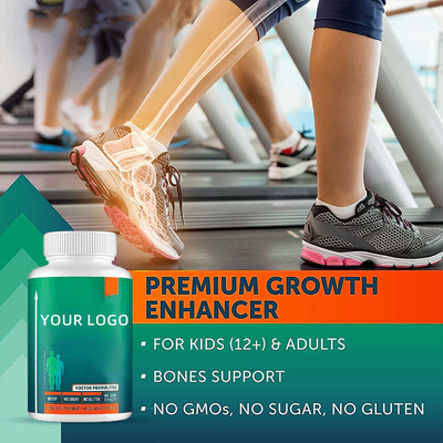 0.5g / Capsules OEM Height Growth Capsules เสริมความแข็งแรงของกระดูกด้วยแคลเซียม