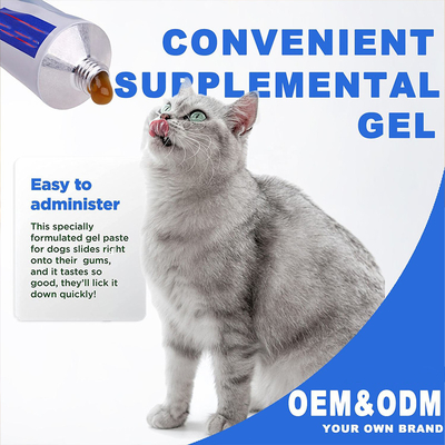 OEM&amp;ODM Dog Cat วิตามินแร่ธาตุอาหารเสริมเพื่อสุขภาพ 120g Pet Nutrition Plus Gel