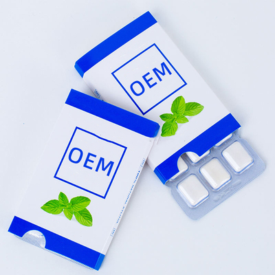 ลูกอมเม็ดไซลิทอล 100% OEM Sweet Mints Mini Pastilles แท็บเล็ตชูการ์ฟรี