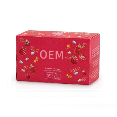OEM เครื่องดื่มสดและดีต่อสุขภาพถุงสตรอเบอร์รี่ราสเบอร์รี่ชาผลไม้สงบ