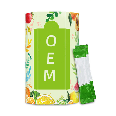 15 Sticks / Box Detox Fiber Powder OEM วัตถุดิบผงเอนไซม์ผลไม้