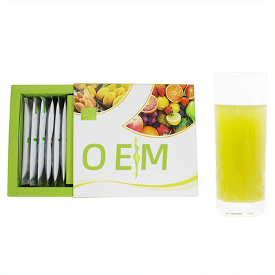 15 Sticks / Box Detox Fiber Powder OEM วัตถุดิบผงเอนไซม์ผลไม้