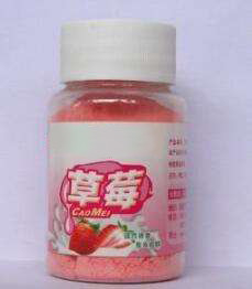 ผงรสสตรอเบอร์รี่ผลไม้เกรดอาหาร OEM สำหรับไอศกรีม
