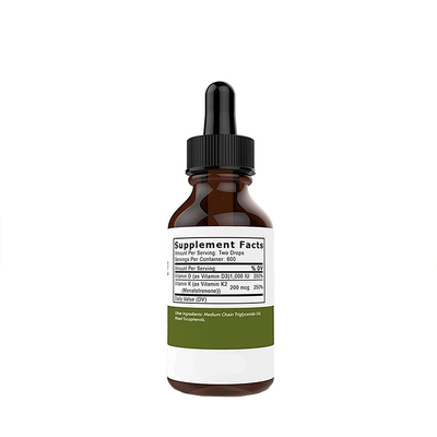 Vitamin D3 K2 Drops Immunity Booster Liquid วิตามินดีพร้อม K2 วิตามินเหลวที่มียอดขายสูงสุด OEM