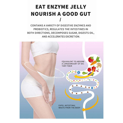 ฉลากส่วนตัว OEM / ODM ปรับปรุงภูมิคุ้มกัน Fruity Jelly Drops Enzyme Jelly Collagen Enzyme Jelly สำหรับการลดน้ำหนัก