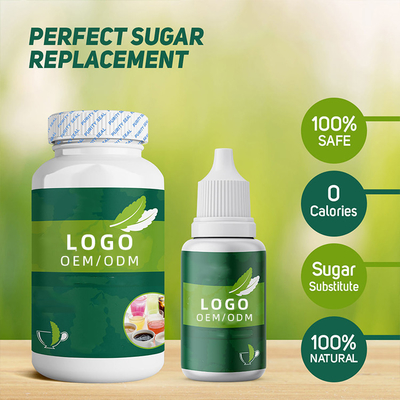 ปลอดภัย 100% Natural Sweet Taste Sugar Free Stevia Liquid Drops 20ml