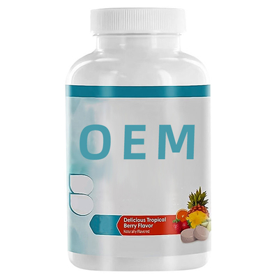 อาหารเม็ด OEM เกรดสุขภาพเม็ดวิตามินรวมแบบเคี้ยวมังสวิรัติ