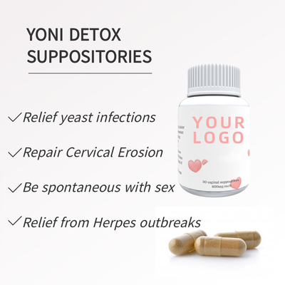ยาเหน็บกรดบอริกของผู้หญิงต้านเชื้อแบคทีเรียสำหรับสุขภาพช่องคลอด Yoni Pop Pills