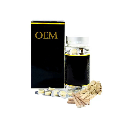 อาหารสุขภาพ Maca Ginseng Tablet การป้องกันโรค เสริมแรงชาย สีเหลือง
