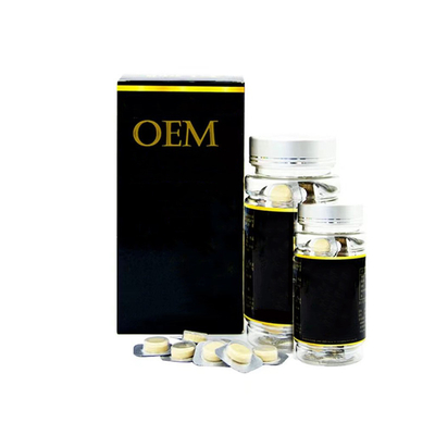 อาหารสุขภาพ Maca Ginseng Tablet การป้องกันโรค เสริมแรงชาย สีเหลือง