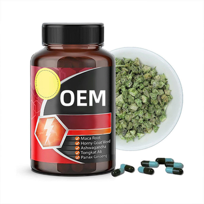 อาหารเสริมชาย Tribulus Terrestris แคปซูลที่มีสัญลักษณ์ส่วนตัว