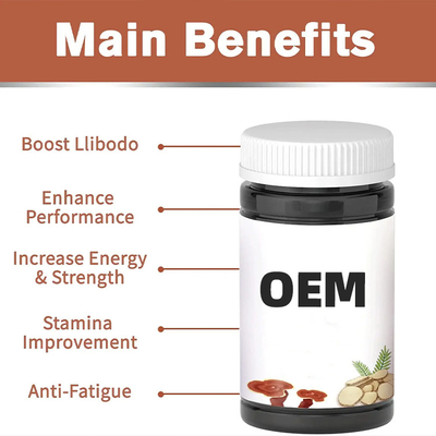 สมุนไพร HACCP อาหารเสริมสําหรับผู้ชาย Tongkat Ali Maca Extract Capsule