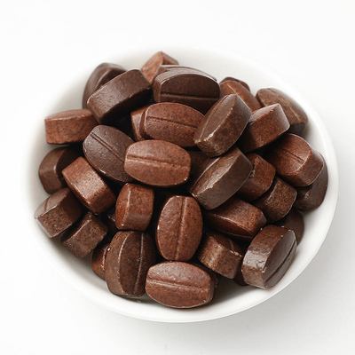 Vegan Candy Sugar Free Instant Grain Coffee Shape Chewable Coffee Bean Tablet แคนดี้ ที่ไม่มีน้ําตาล