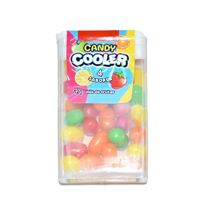 ฮาลาลหวานหลายสีรสผลไม้ แบล็อกคอมเพรส แคนดี้ในขวด